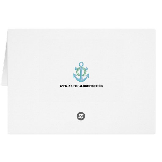 Nautical Happy Holidays from New Hampshire (Back Horizontal)