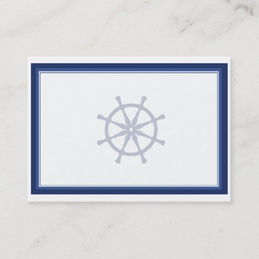 Customizable Nautical Helm Business Card