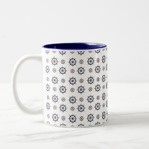Nautical Helms Two-Tone Coffee Mug