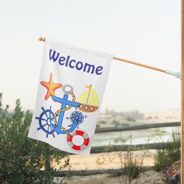 Nautical House Flag (Insitu (Back))