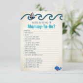 Nautical How Well Do You Know The Mommy To Be Game (Standing Front)