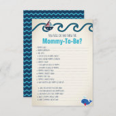 Nautical How Well Do You Know The Mommy To Be Game (Front/Back)