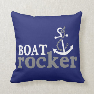 Nautical Humor Boat Rocker Throw Pillow