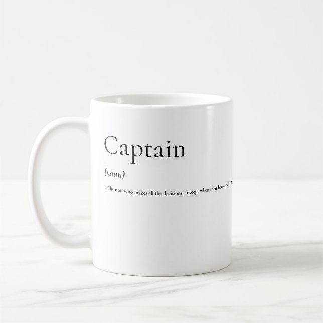 Nautical Humor: The Sailor’s True Definition Coffee Mug (Left)