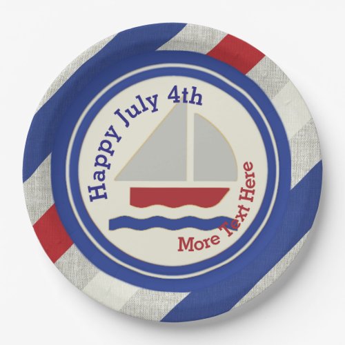 Nautical Independence Day Paper Plates
