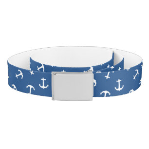 Nautical inspired Anchor Pattern Stylish Belt