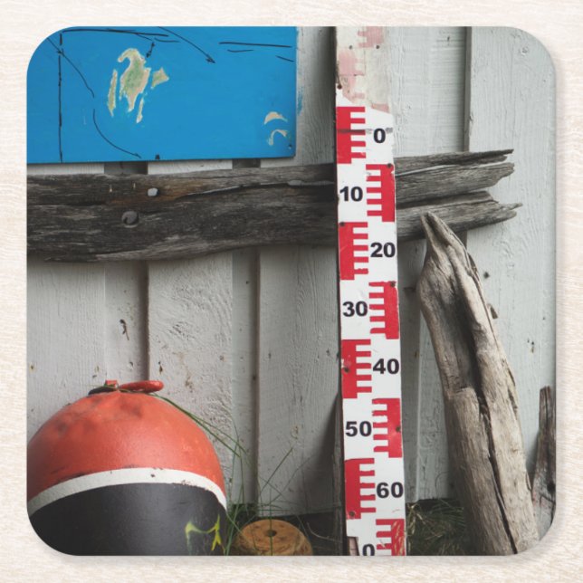 Nautical Items Square Paper Coaster (Front)