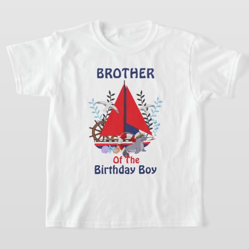 Nautical kids tshirts Brother