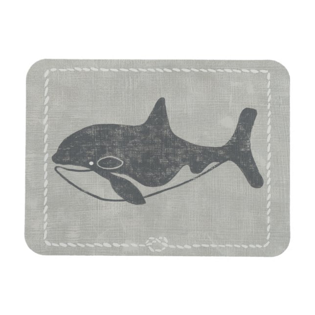 Nautical Killer Whale Magnet (Horizontal)