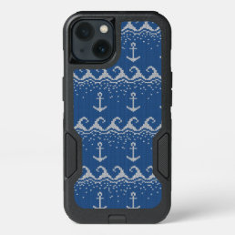 Nautical Knit Pattern iPhone 13 Case