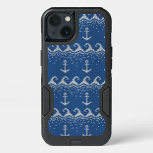 Nautical Knit Pattern iPhone 13 Case