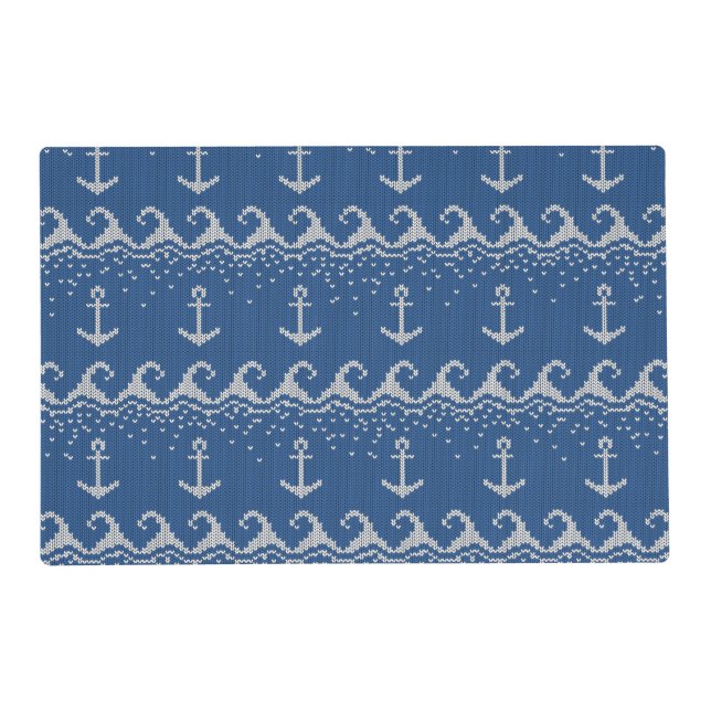 Nautical Knit Pattern Placemat (Front)