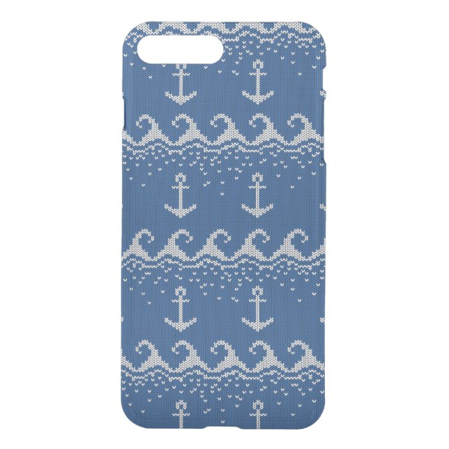 Nautical Knit Pattern Uncommon iPhone Case (Back)