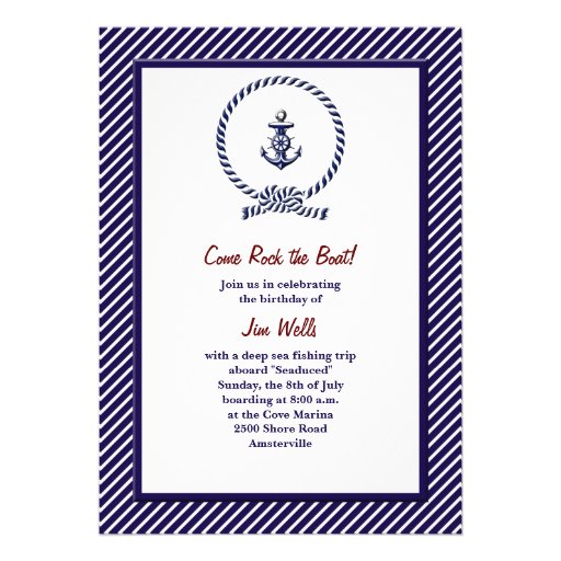 Nautical Knot Invitation 5