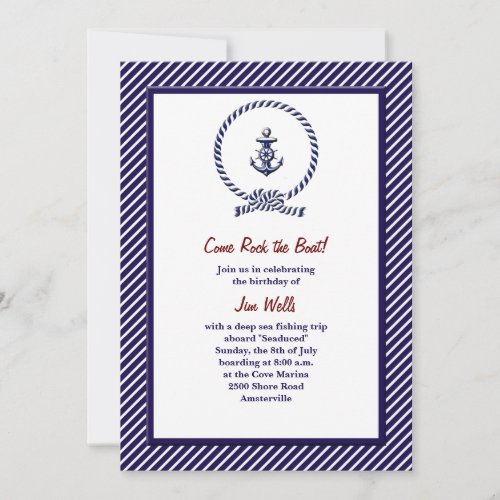 Nautical Knot Invitation