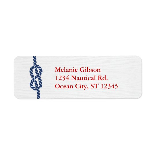 Nautical Knot Return Address Label