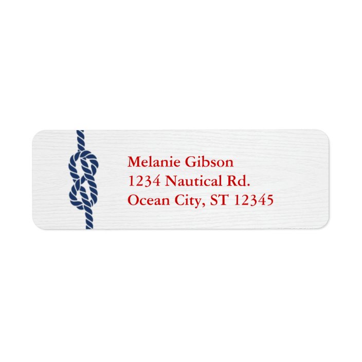Nautical Knot Return Address Label