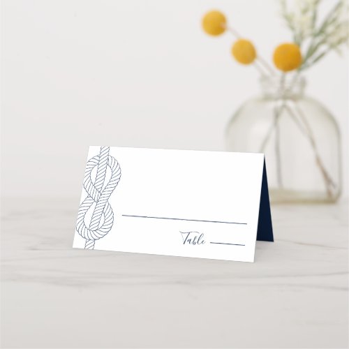 Nautical Knot Rope Simple Wedding Place Card