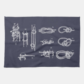 Nautical knots kitchen towel