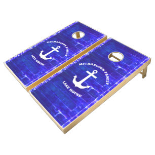 Nautical Lake House Cornhole Set