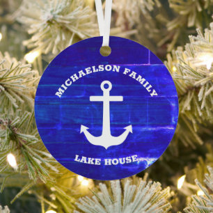 Nautical Lake House Metal Ornament