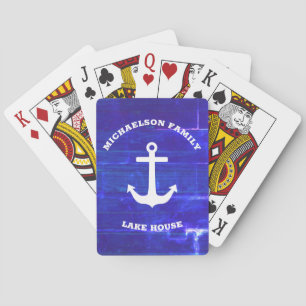 Nautical Lake House Poker Cards