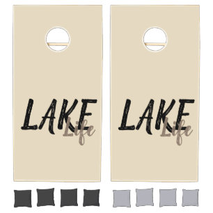 nautical LAKE LIFE Cornhole Set