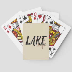 nautical LAKE LIFE Poker Cards