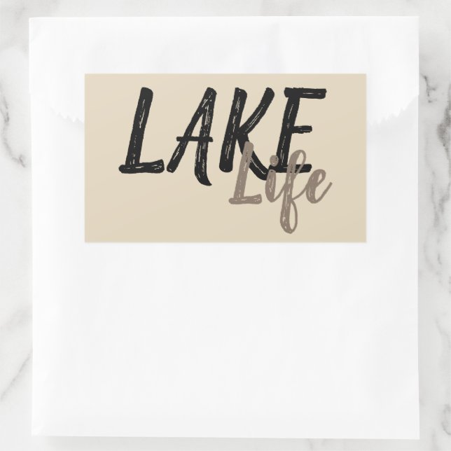 nautical LAKE LIFE | Rectangular Sticker (Bag)