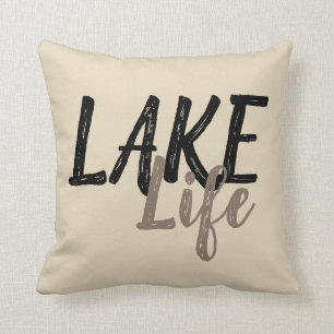 nautical LAKE LIFE Throw Pillow