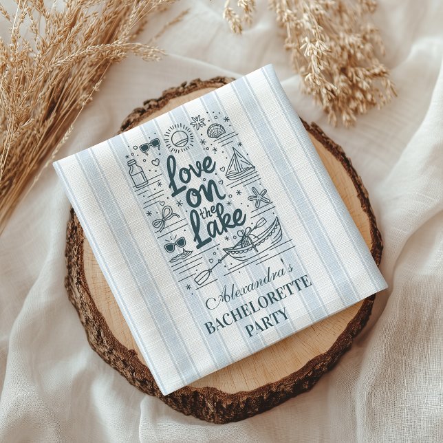 Nautical Lake Weekend Bachelorette Napkins (Creator Uploaded)