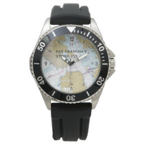 Nautical Latitude Longitude Boater's San Francisco Watch