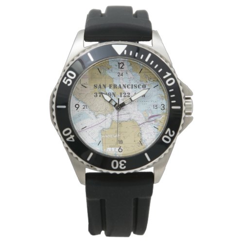 Nautical Latitude Longitude Boaters San Francisco Watch