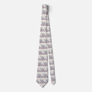 Nautical "Let’s Get Nauti" Fun Boating Gift Neck Tie