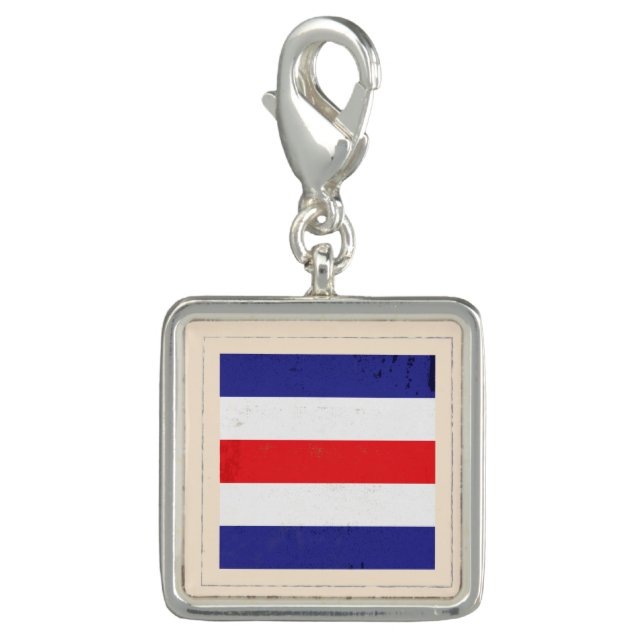 Nautical Letter "C" Signal Flag Charm (Front)