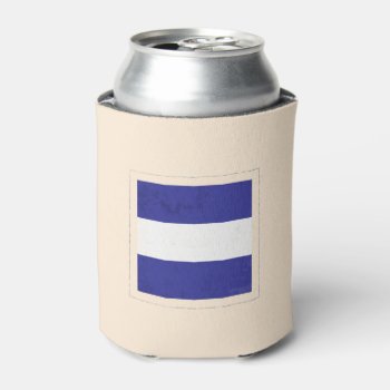 Nautical Letter “j” Signal Flag Can Cooler by KnotPaperStitch at Zazzle
