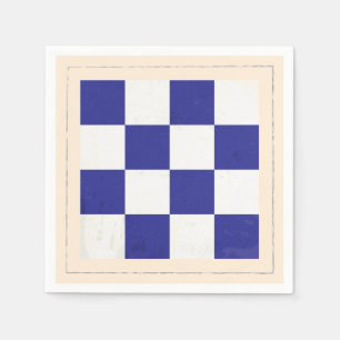 Nautical Letter “N” Signal Flag Paper Napkins