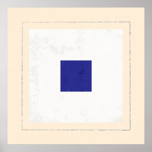 Nautical Letter “S” Signal Flag Poster