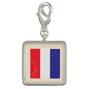 Nautical Letter “T” Signal Flag Charm