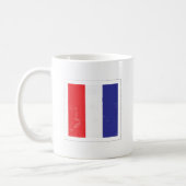 Nautical Letter “T” Signal Flag Coffee Mug (Left)