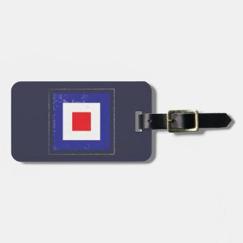 Nautical Letter “w” Signal Flag Luggage Tag by KnotPaperStitch at Zazzle