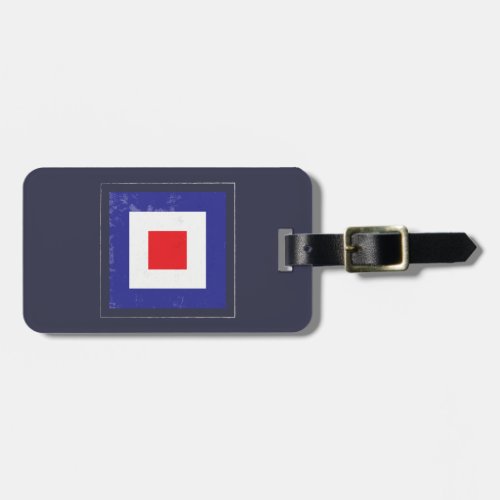 Nautical Letter W Signal Flag Luggage Tag