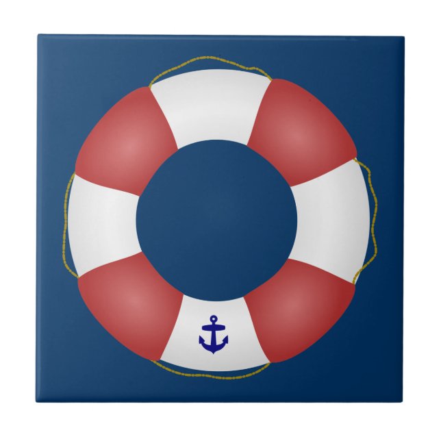 Nautical Life preserver Tile (Front)