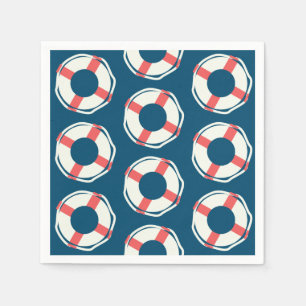 Nautical Lifesaver Baby Shower Boy Ocean Birthday Napkins