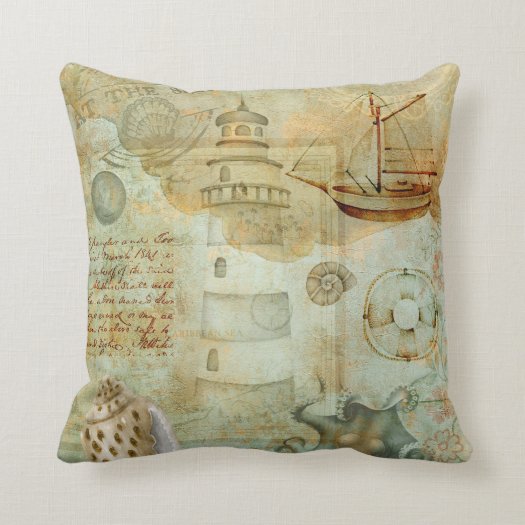 Nautical Light House Ocean Ship Sea Shell Ephemera