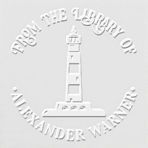 Nautical Lighthouse #2 “From the library of” Book Embosser