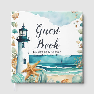Nautical Lighthouse Baby Shower  Guest Book