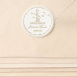 Nautical Lighthouse Beach Wedding Wax Seal Sticker<br><div class="desc">Celebrate in style with this elegant wax seal stickers. The design features a nautical lighthouse with easy to personalize template wording. These wax stickers are perfect for any fancy celebrations including weddings,  bridal showers,  anniversaries,  etc. Matching wedding items can be found in the collection.</div>