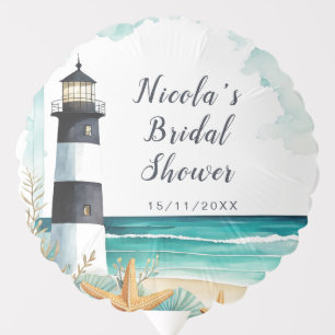 Nautical Lighthouse Bridal Shower  Balloon