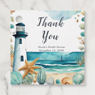 Nautical Lighthouse Bridal Shower Favor Tags